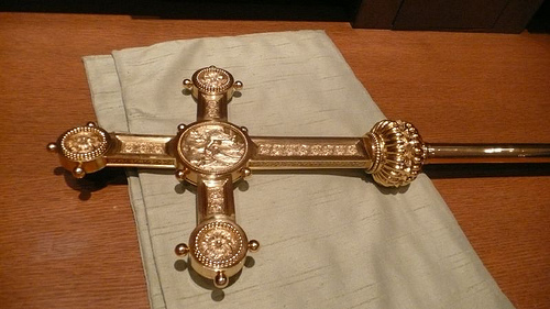 Insider view of sacristy before Papal Vespers in Washington
