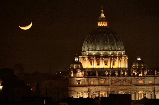 Moonset at San Pietro