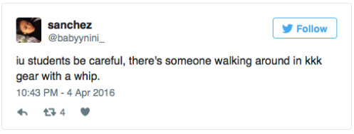 Univ. Indiana student mistakes Dominican priest for Klansman. Hijinx ensues.