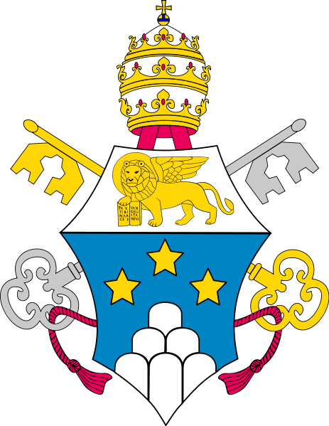 The Pope's great miter for the Urbi et Orbi blessing