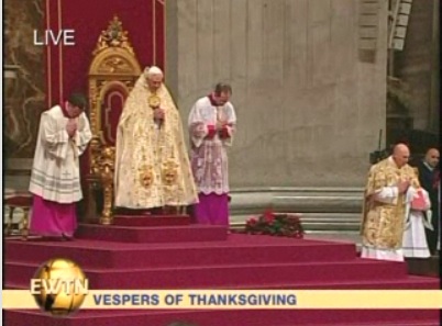 Holy Father's 1st Vespers live