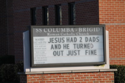 IMPORTANT UPDATES: Blasphemous public sign at Sts Columba and Brigid in Diocese of Buffalo