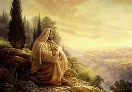 Christ fasting in the wilderness