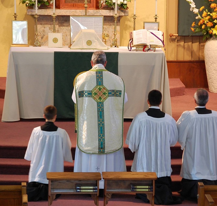 A priest says his first Low Mass in the Extraordinary Form
