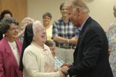 VP Biden and the Sisters share cookies and ice-cream. No, I am not making this up.