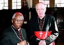 Card. Arinze with Card. Archbp. of Westminster