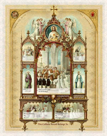 QUAERITUR: Beautiful, traditional sacramental documents or certificates