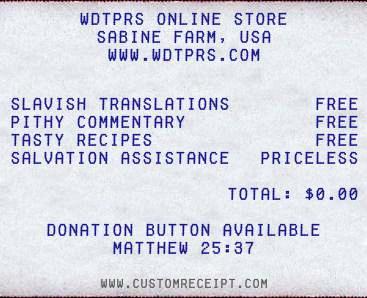 Your receipt for a lighter moment