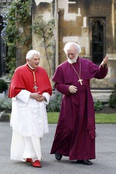 Rowan Williams Pope Benedict Lambeth Rowan Williams Pope Benedict Lambeth