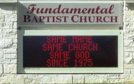 church sign