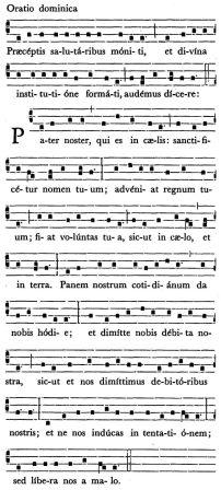 Oratio Dominica Our Father Pater Noster