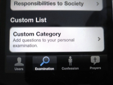 iphone app confession
