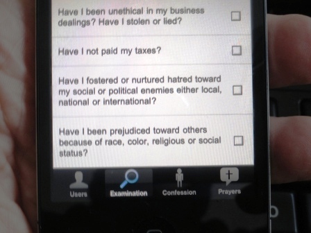 iphone app confession