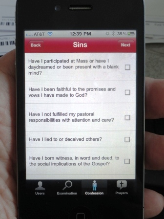 iphone app confession