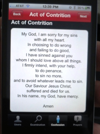 iphone app confession