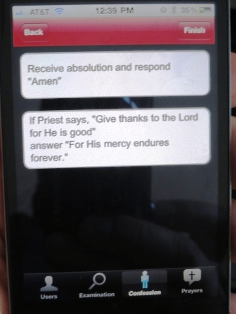 iphone app confession