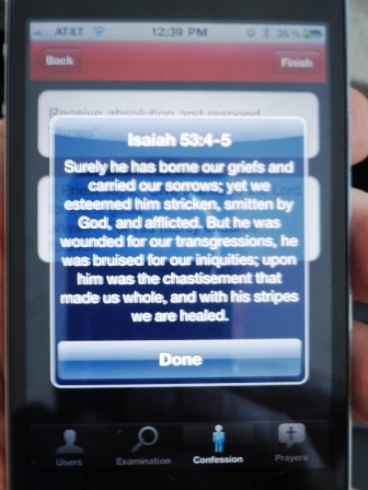 iphone app confession
