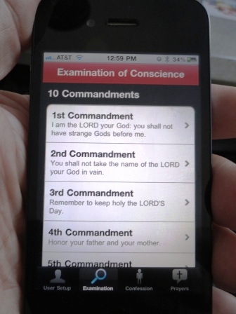 iphone app confession