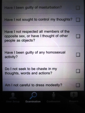 iphone app confession