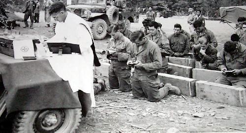 Mass on a jeep