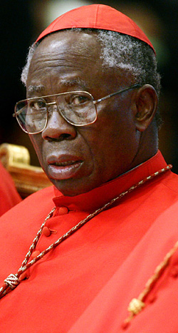 Nigerian Cardinal Francis Arinze.
