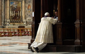 Pope Francis confessional