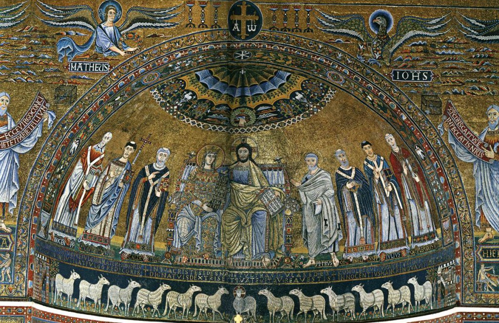 S M Trastevere sheep mosaic