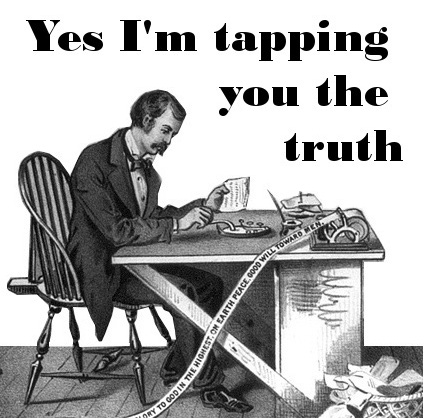 Morse telegraph operator tap truth2