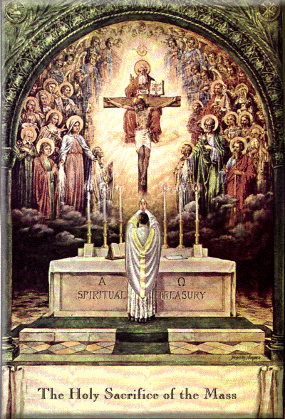 mass saints and angels