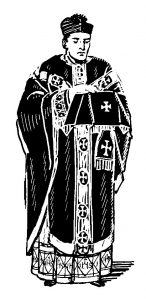 priest vested black