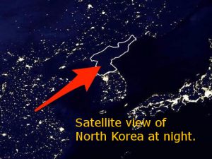 North Korea night
