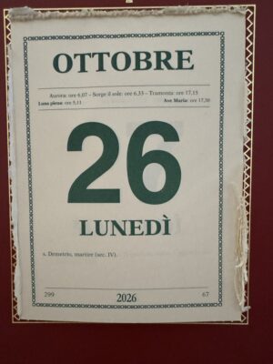 ROME 26/10– Day 26: Rube Goldberg