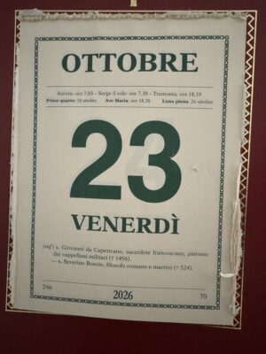 ROMAE, die XXIII Octobris, A.D. MMXXVI