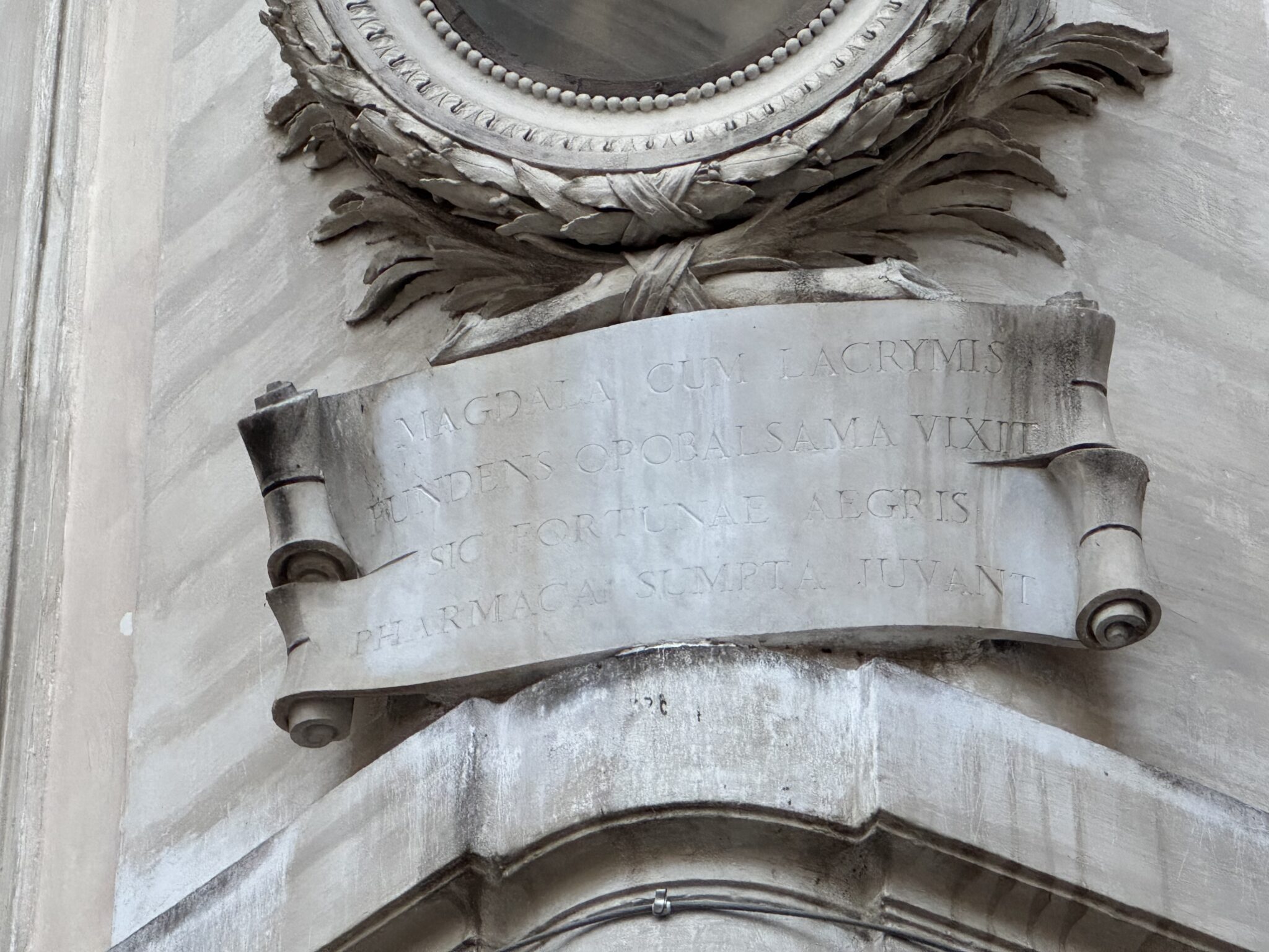 ROME 26/10 – Day 29: hard to read inscription