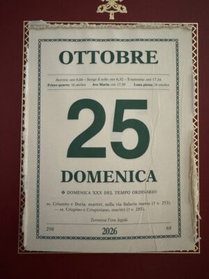 ROME 26/10– Day 25: King things